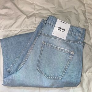 Garage Light Blue Wide-leg Jeans